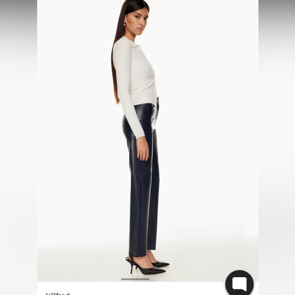 Wilfred The Melina Pant Vegan Leather Sz 12 BNWT - Picture 4 of 8